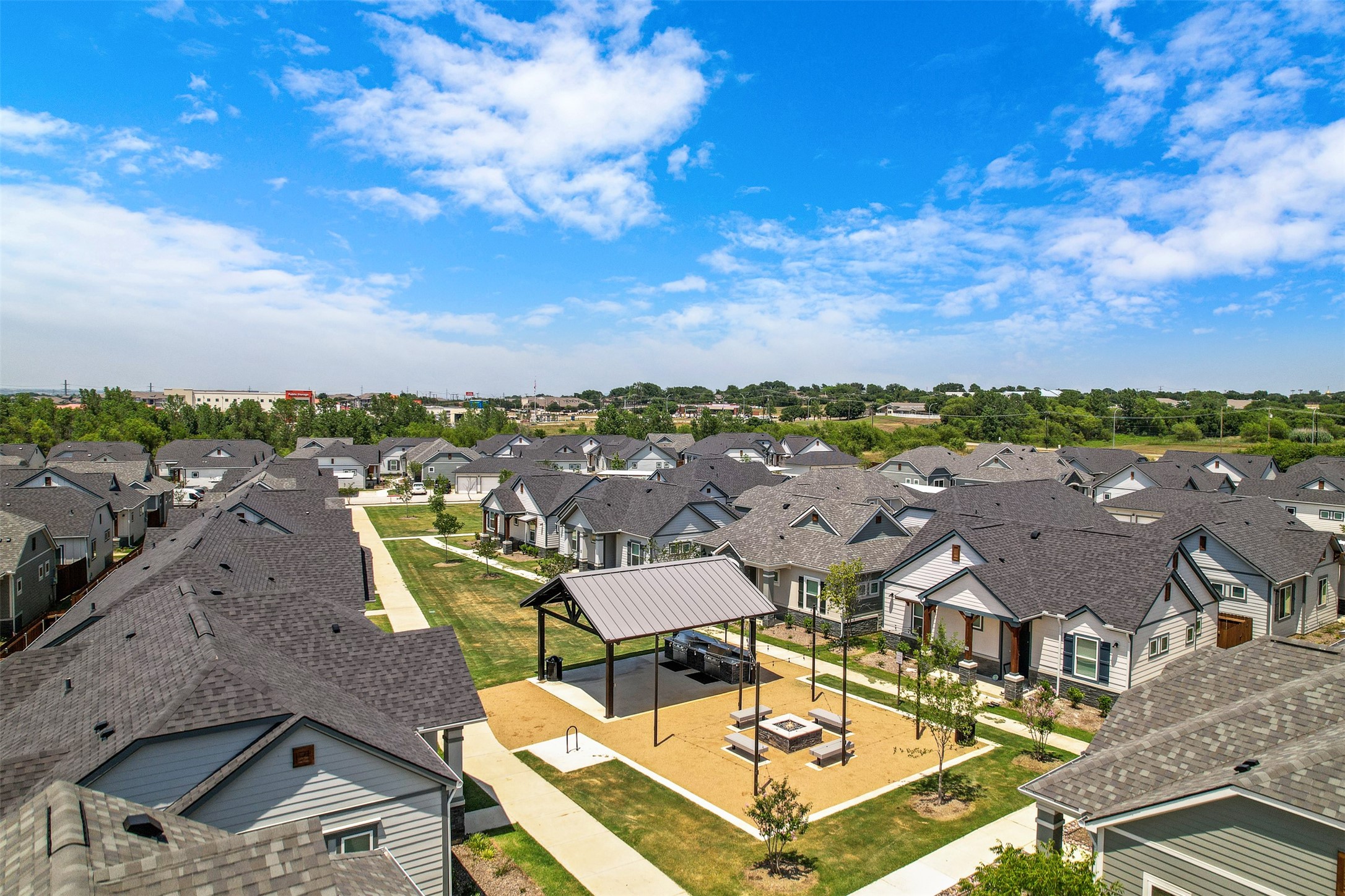 7240 Rustle Road Fort Worth, TX 76123 - Photo 27 of 29 an aerial view of residential houses with outdoor space