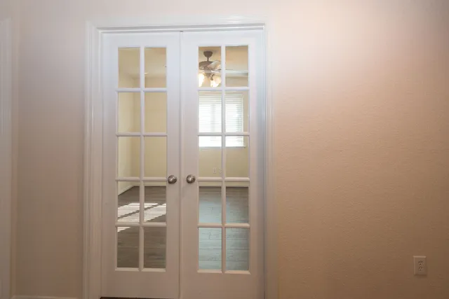 a view of front door