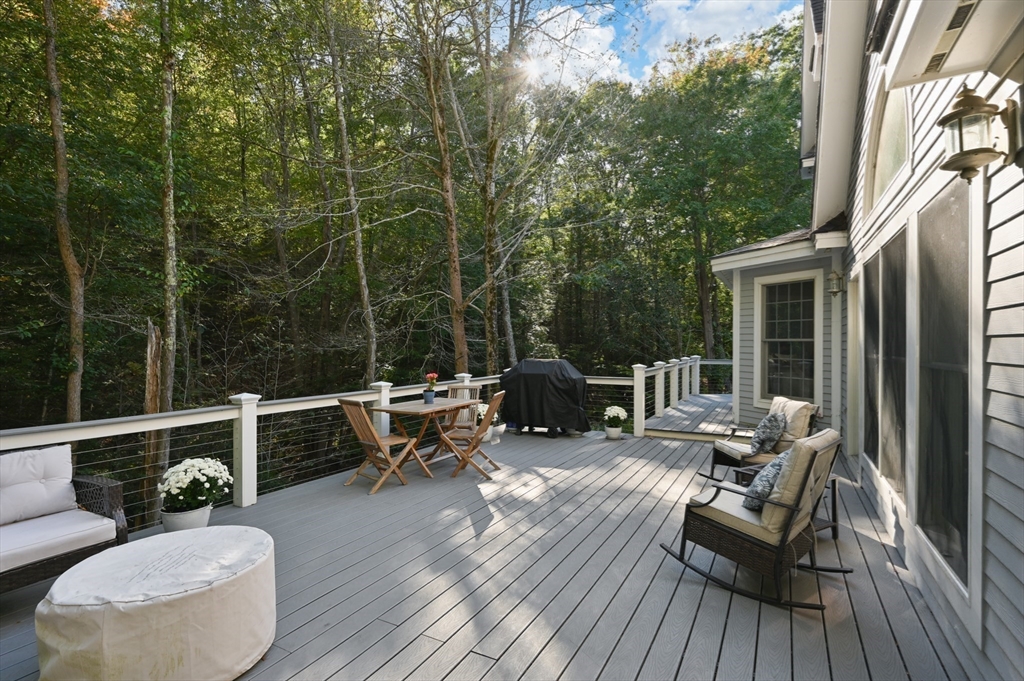 27 Turtle Back Road Essex, MA 01929 - Photo 35 of 40 a view of a patio with couches chairs and wooden floor