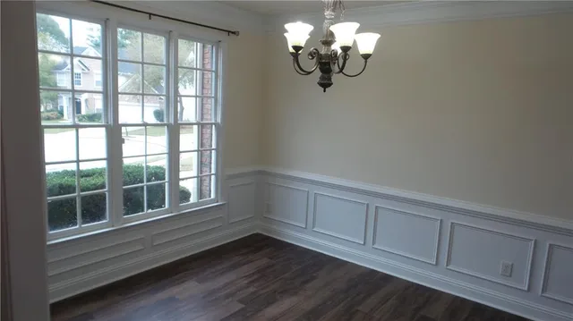 a view of an empty room