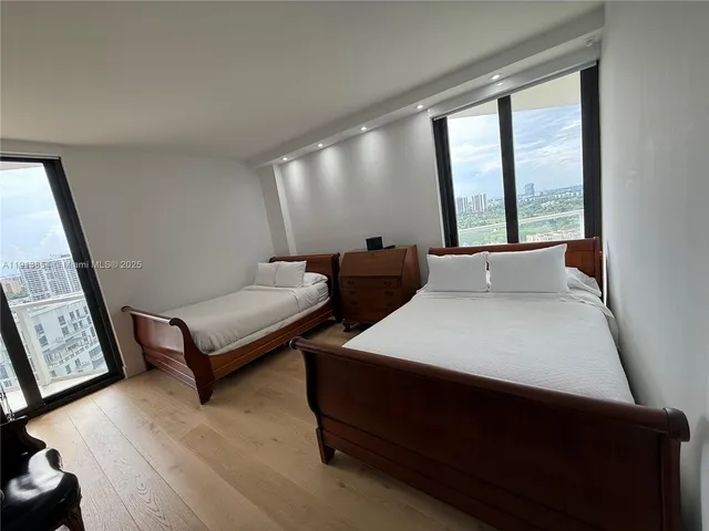 a view of a lake with outdoor space