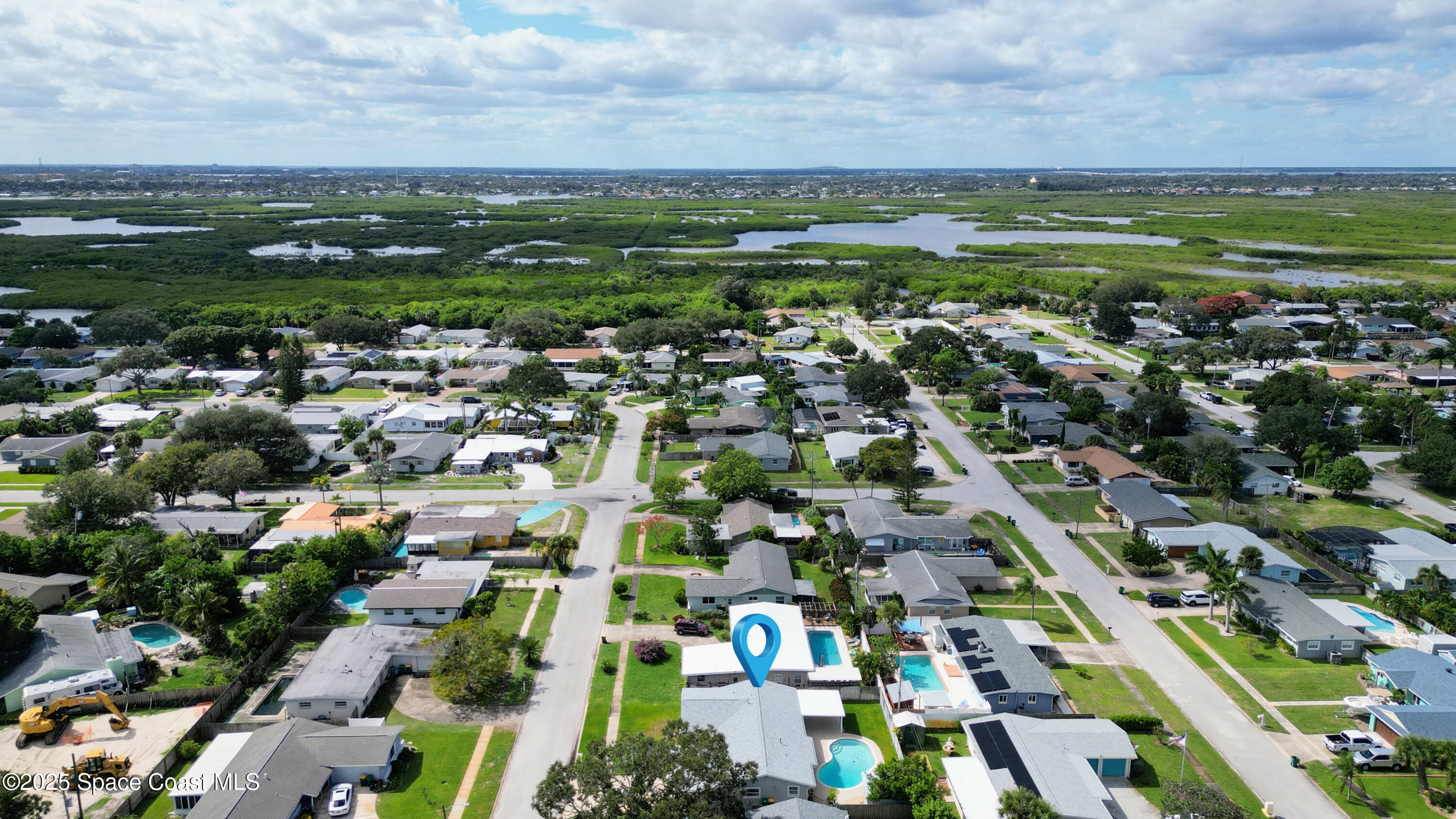 1500 Dorsal Street Merritt Island, FL 32952 - Photo 55 of 56 an aerial view of residential houses with outdoor space