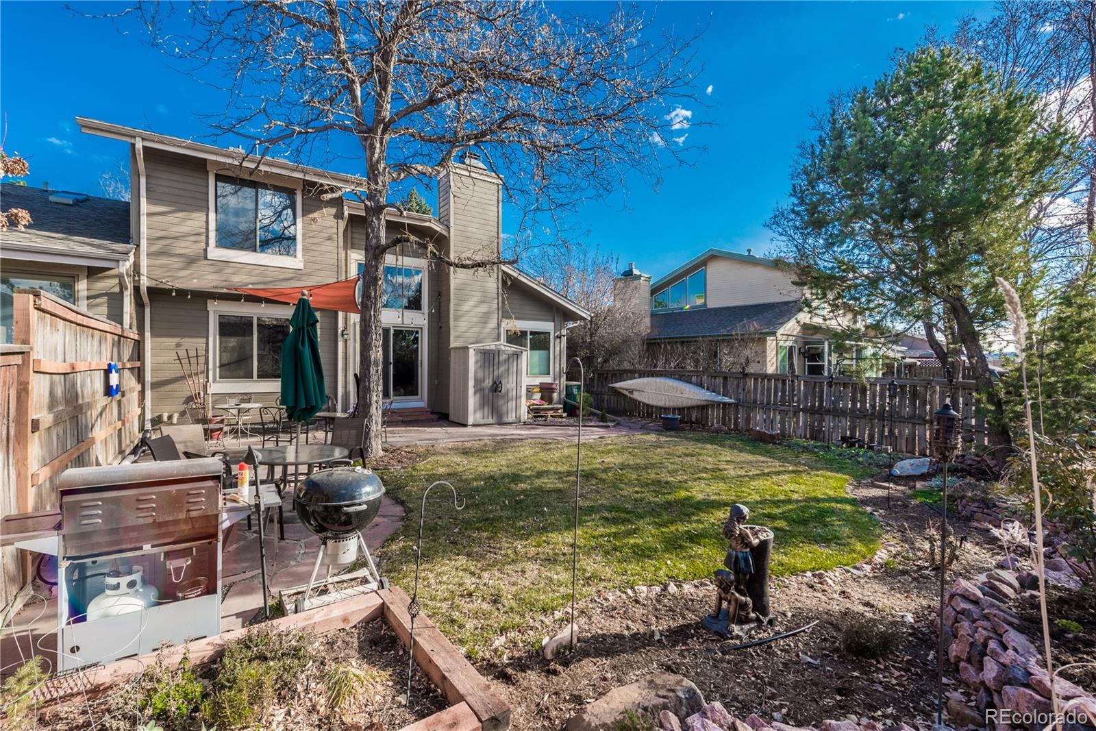 8583 Redstone Street Highlands Ranch, CO 80126 - Photo 21 of 25 a view of a house with backyard and sitting area
