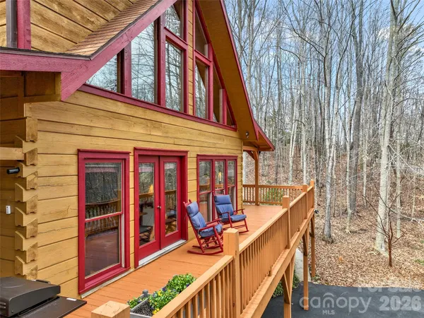 a view of a chairs in a balcony