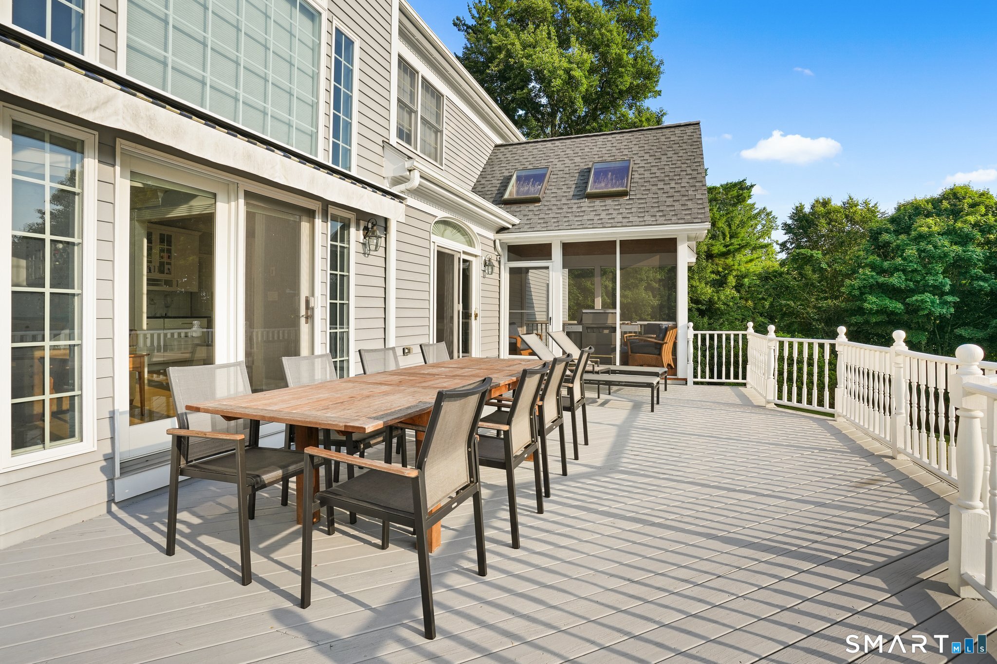 65 Pine Ridge Road Wilton, CT 06897 - Photo 33 of 36 Large Deck and Screen Porch