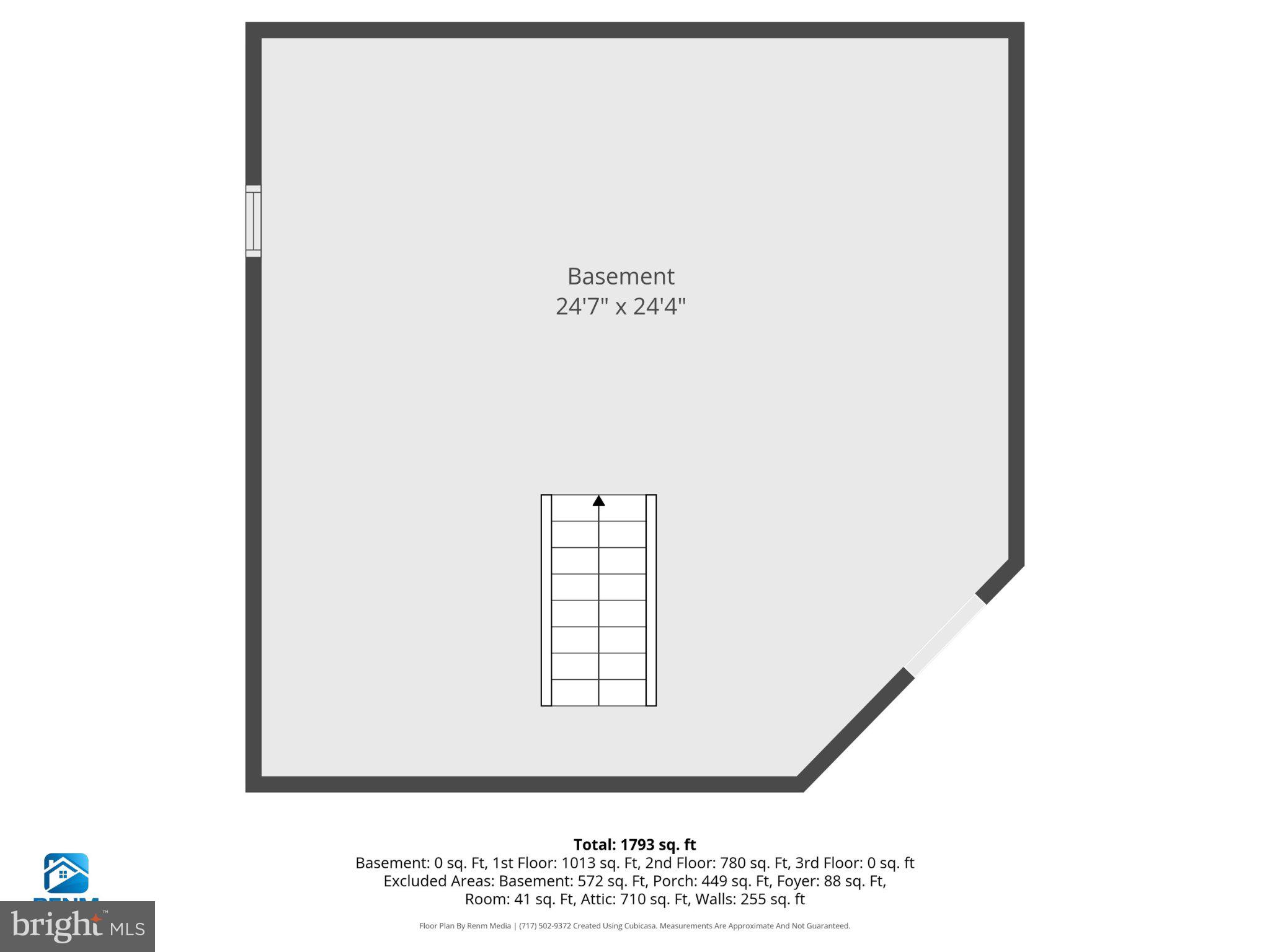 3143 Baltimore Pike Hanover, PA 17331 - Photo 49 of 52 Spacious basement layout blueprint.