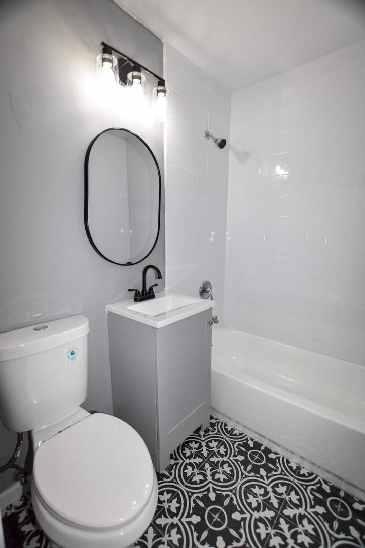 109 South Bartlett Road Streamwood, IL 60107 - Photo 30 of 39 a bathroom with a sink a toilet and a mirror