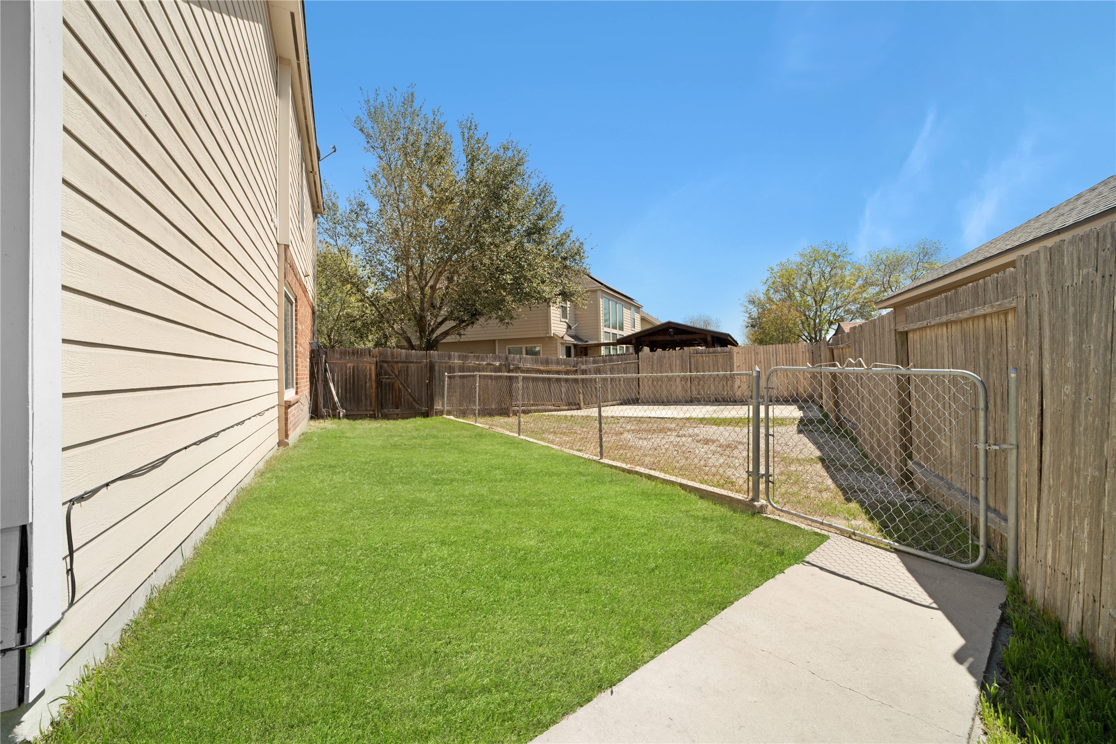 3032 Prairie Bluff Seguin, TX 78155 - Photo 9 of 23 a view of backyard with green space