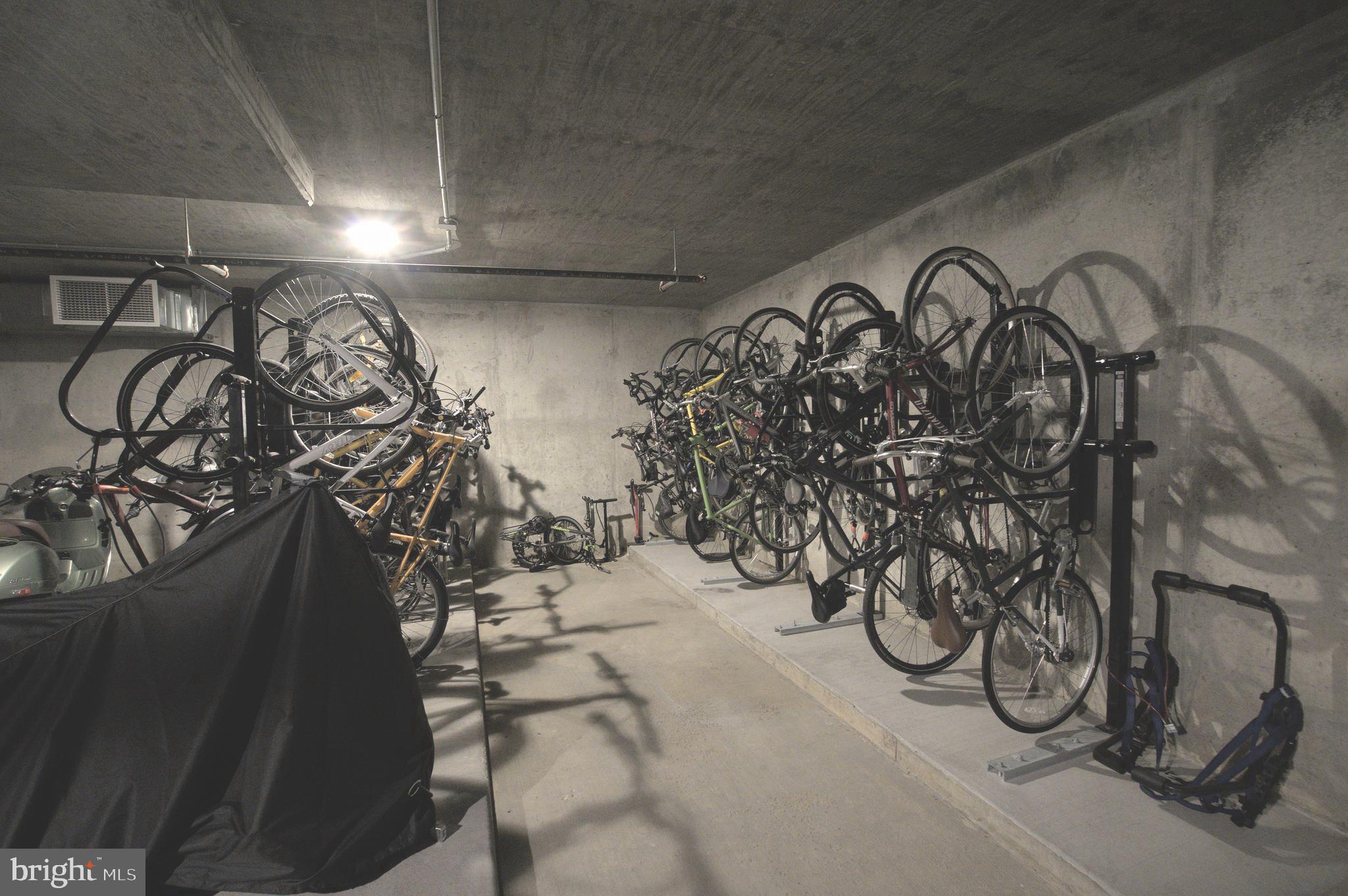 88 V Street Southwest, Unit PH1 Washington, DC 20024 - Photo 64 of 66 3 separate areas to secure bikes in P1 & P2