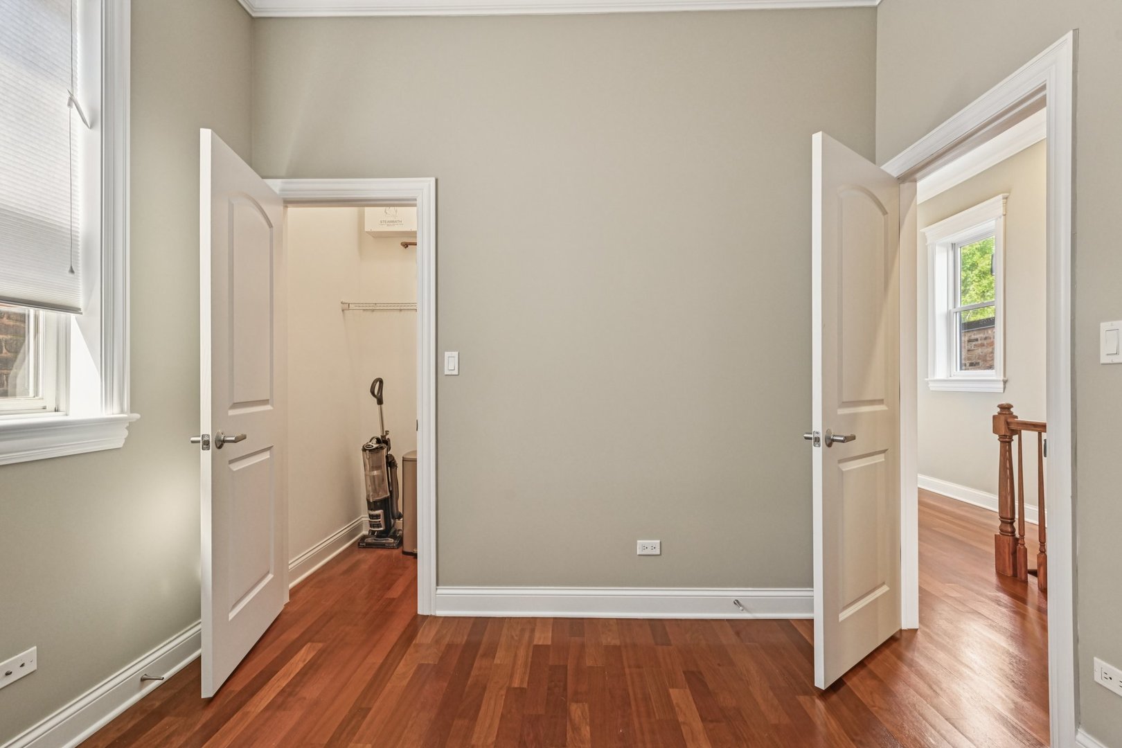 2248 North Racine Avenue, Unit 3 Chicago, IL 60614 - Photo 18 of 32 a view of a hallway with wooden floor and closet