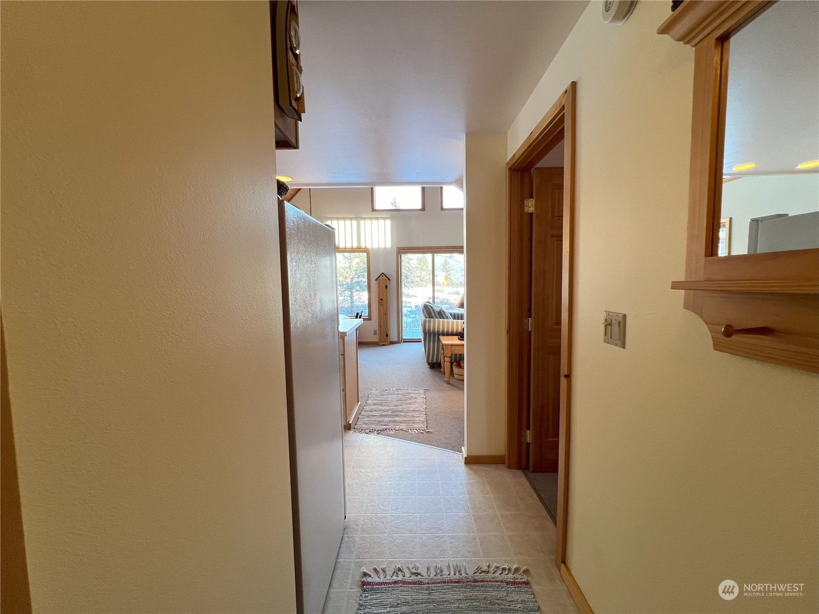 30 Left Fork Wolf Creek Road Winthrop, WA 98862 - Photo 12 of 40 a view of a hallway with wooden shelves