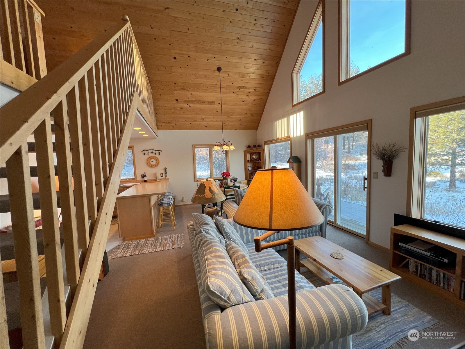 30 Left Fork Wolf Creek Road Winthrop, WA 98862 - Photo 22 of 40 a view of a livingroom with furniture and wooden floor