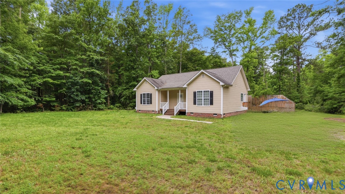 2406 Emanuel Church Road Powhatan, VA 23139 - Photo 2 of 48 Ranch-style residence featuring beige siding, a gr