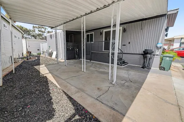 a view of a porch