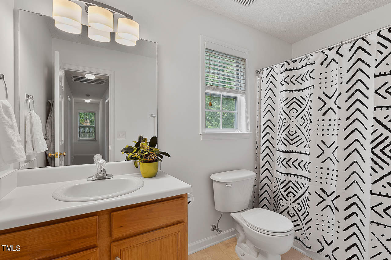 1060 Alderman Circle Raleigh, NC 27603 - Photo 20 of 30 a bathroom with a sink and mirror with toilet