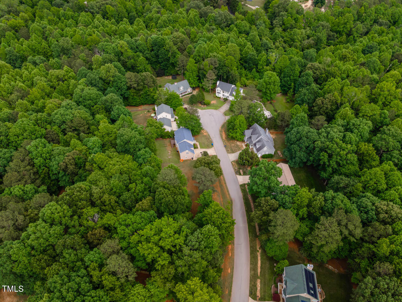 1060 Alderman Circle Raleigh, NC 27603 - Photo 27 of 30 an aerial view of residential house with outdoor space and trees all around