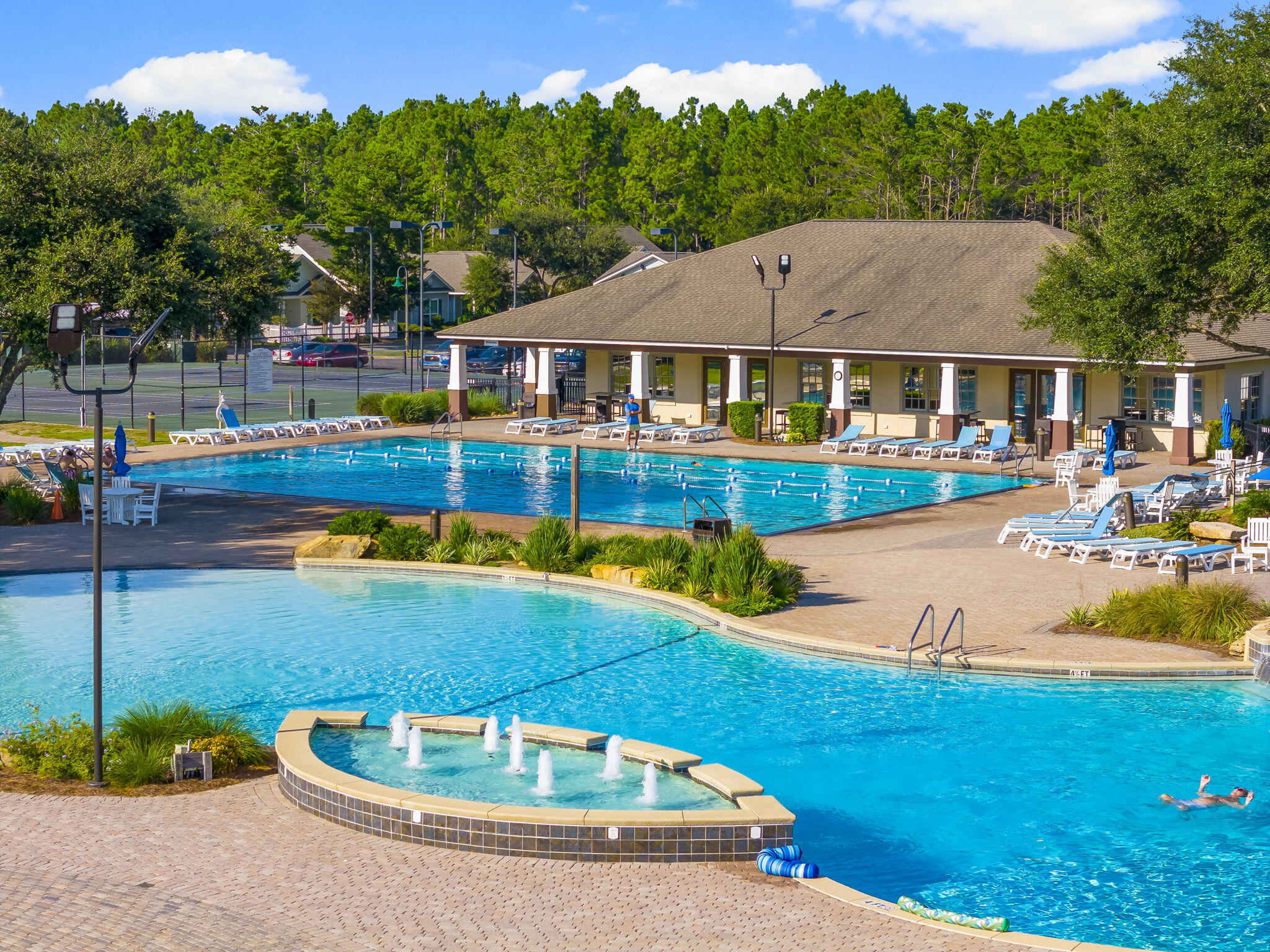51 Leap Year Lane Freeport, FL 32439 - Photo 49 of 75 a view of a house with pool and a yard