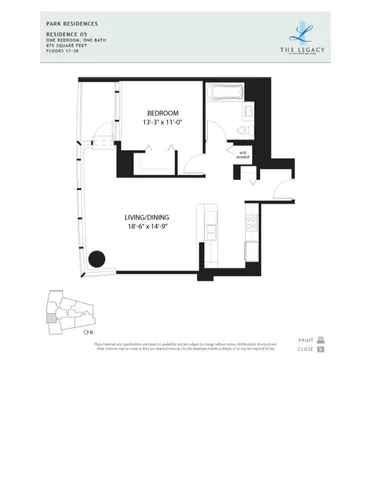 $349,900 | 60 East Monroe Street, Unit 1905, Chicago, IL 60603