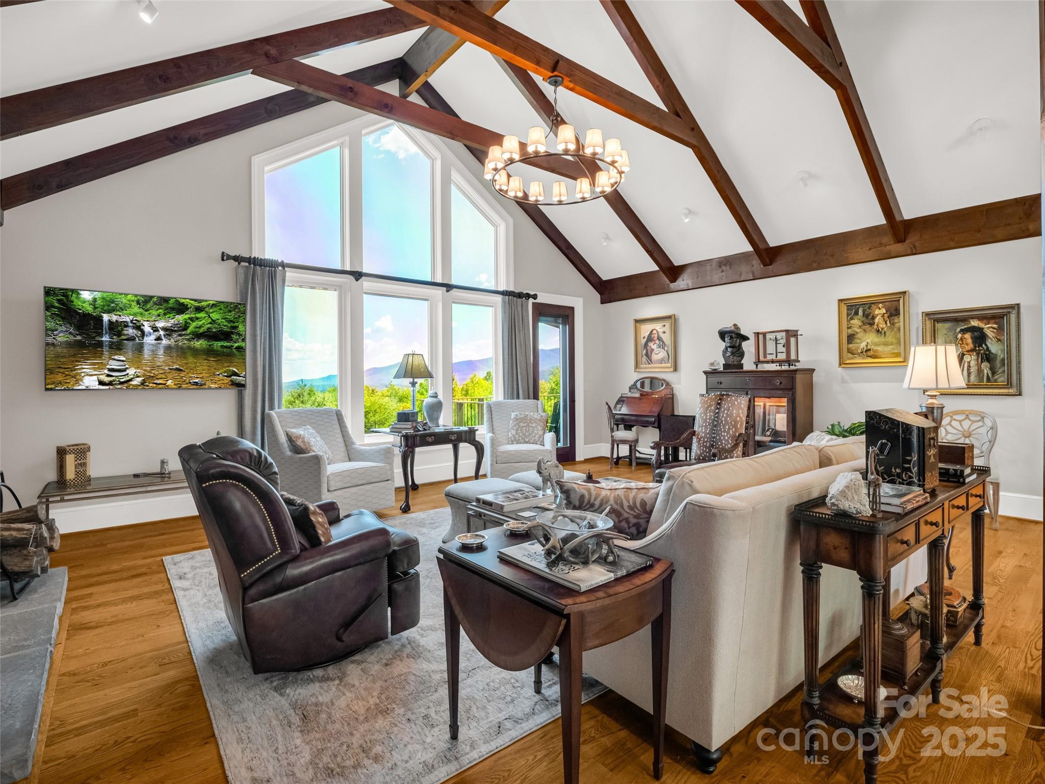 2435 Deep Gap Farm Road East Mill Spring, NC 28756 - Photo 6 of 44 a view of a livingroom with furniture and window