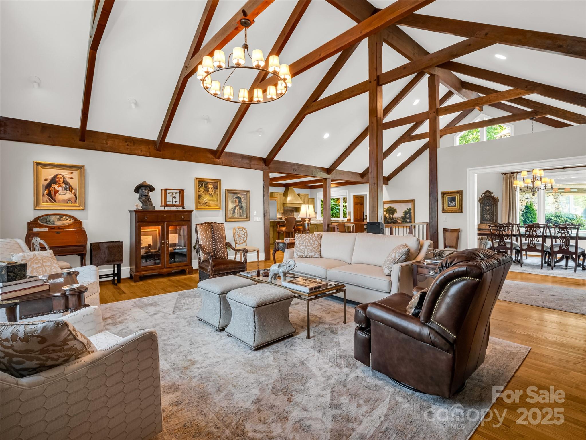 2435 Deep Gap Farm Road East Mill Spring, NC 28756 - Photo 8 of 44 a living room with furniture and a large window