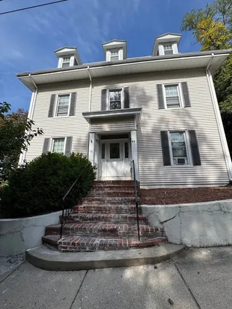 a front view of a house