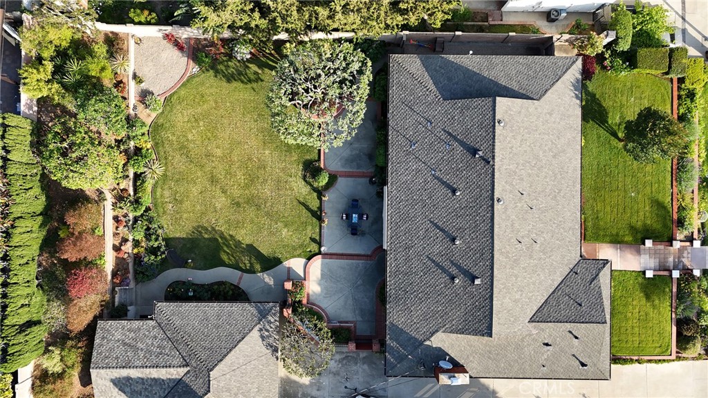 190 Lilac Lane Brea, CA 92823 - Photo 58 of 72 an aerial view of a house with a yard