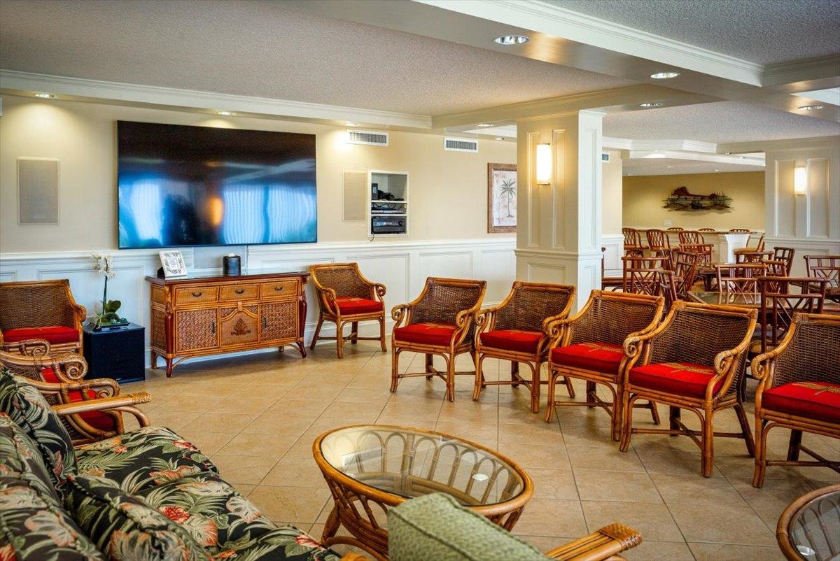 2 Dondanville Road, Unit 115 St. Augustine, FL 32080 - Photo 21 of 36 a living room with furniture and a flat screen tv