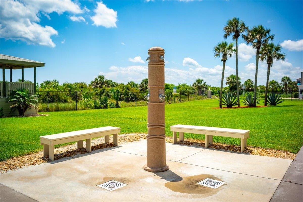 2 Dondanville Road, Unit 115 St. Augustine, FL 32080 - Photo 30 of 36 a park view with a bench and garden