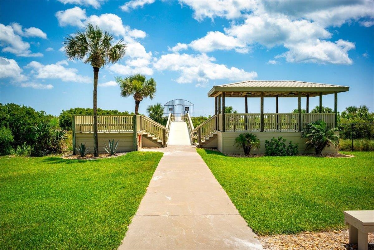 2 Dondanville Road, Unit 115 St. Augustine, FL 32080 - Photo 31 of 36 a view of a garden with a fountain