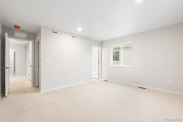 a view of an empty room