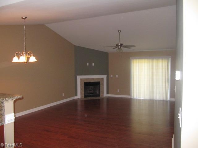 115 Ridge Landing Road Archdale, NC 27263 - Photo 2 of 16 Living Room. Vaulted Ceiling, Hardwood Floors