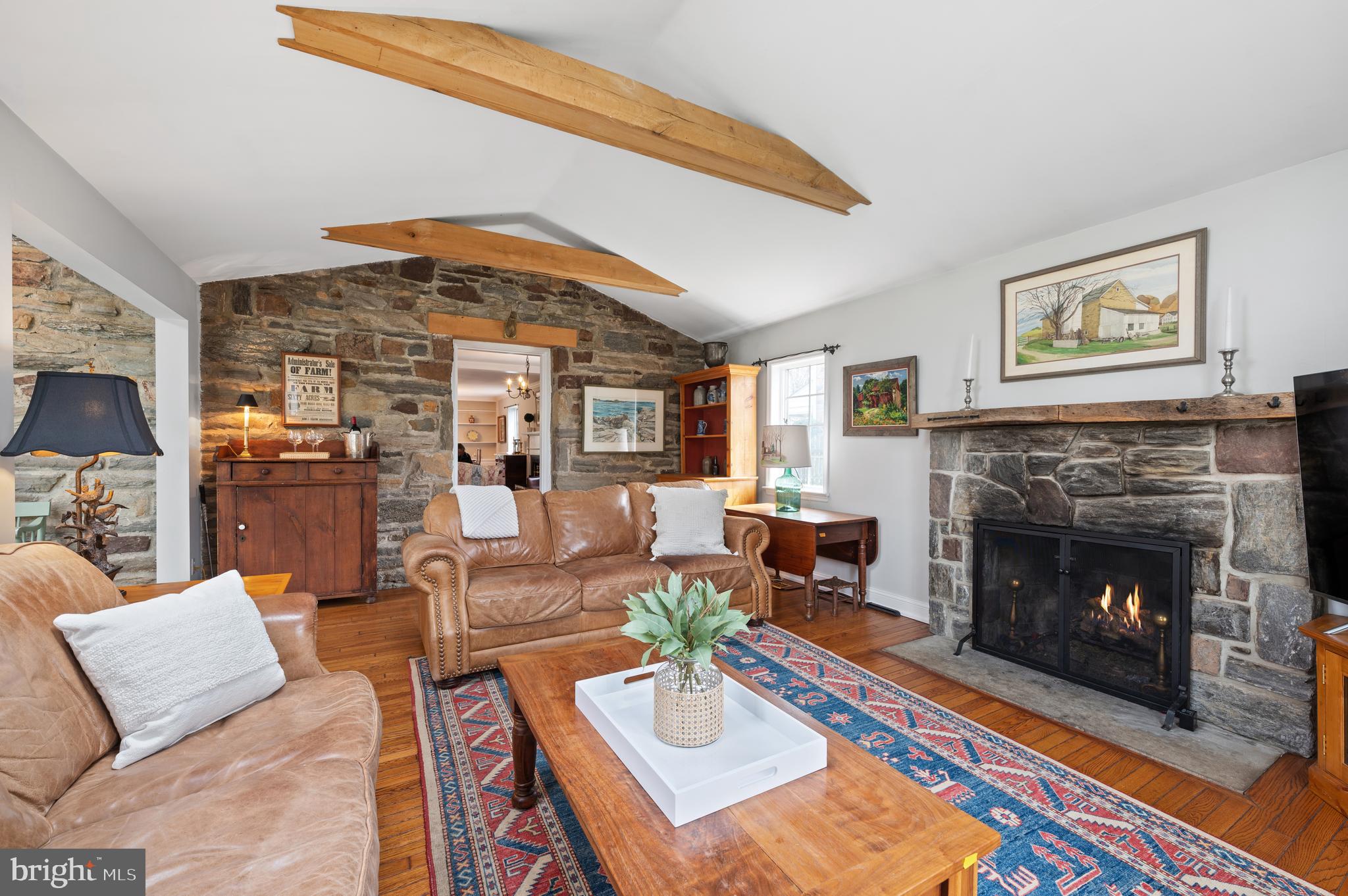 5 Briar Road Wayne, PA 19087 - Photo 13 of 36 Gorgeous Wall of Stone with a Gas Fireplace