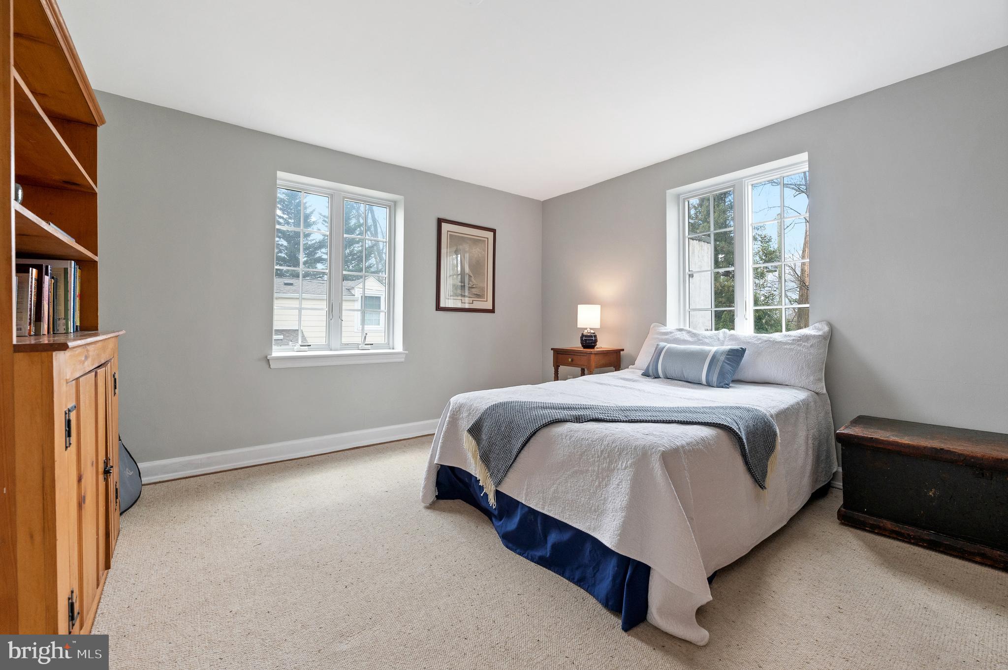 5 Briar Road Wayne, PA 19087 - Photo 24 of 36 4th Bedroom-Light Filled with Hardwood Flooring