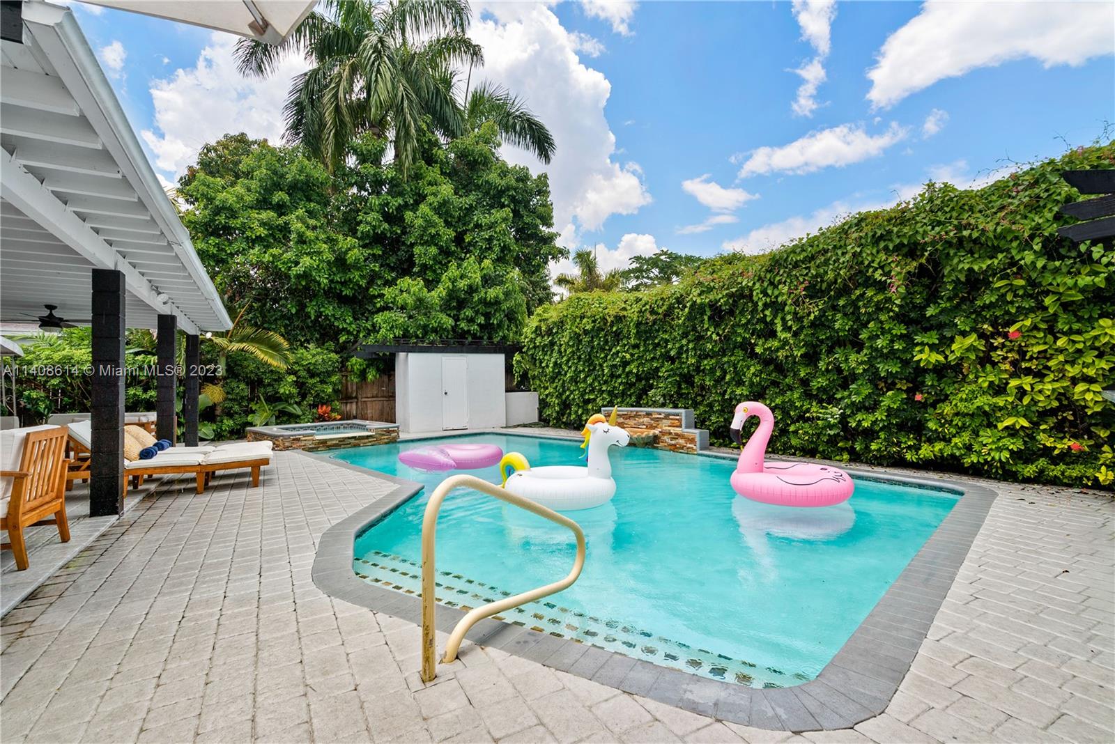 401 Southwest 23rd Road Miami, FL 33129 - Photo 37 of 43 swimming pool view with seating space