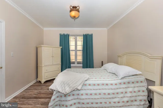 a view of a hallway with a chandelier