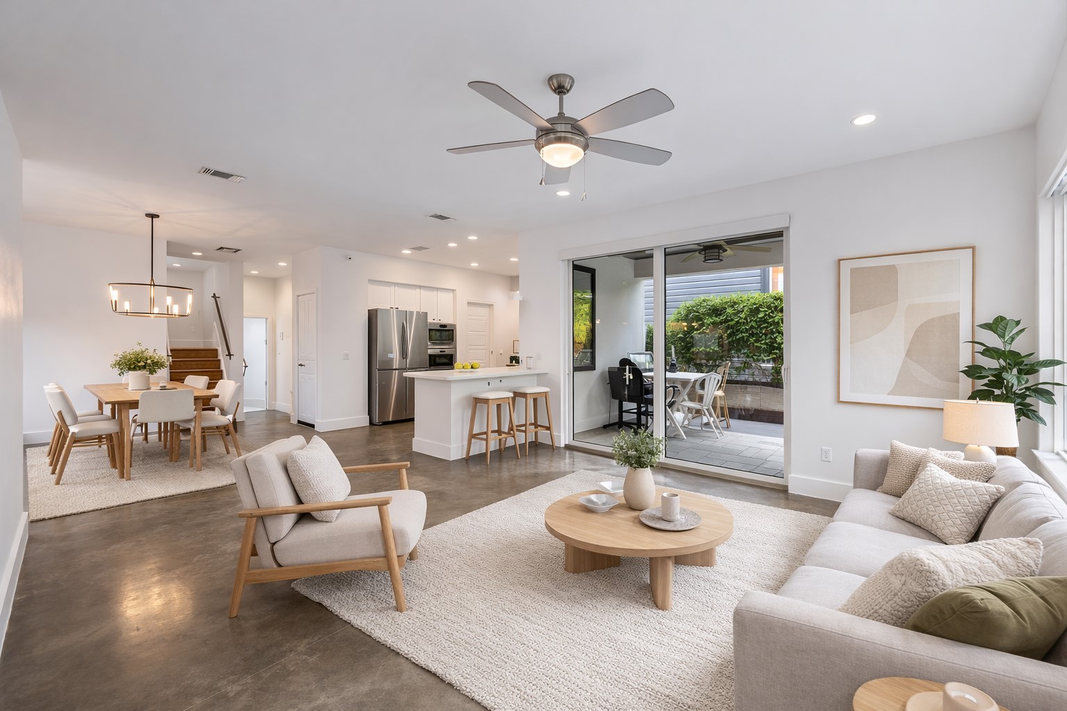 1303 Azie Morton Road, Unit 3 Austin, TX 78704 - Photo 2 of 24 a living room with furniture and a large window