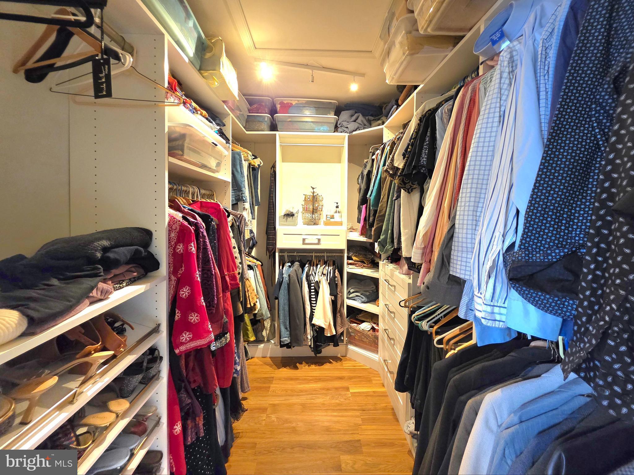 2826 Roesh Way Vienna, VA 22181 - Photo 19 of 36 a view of walk in closet with clothes and shoes