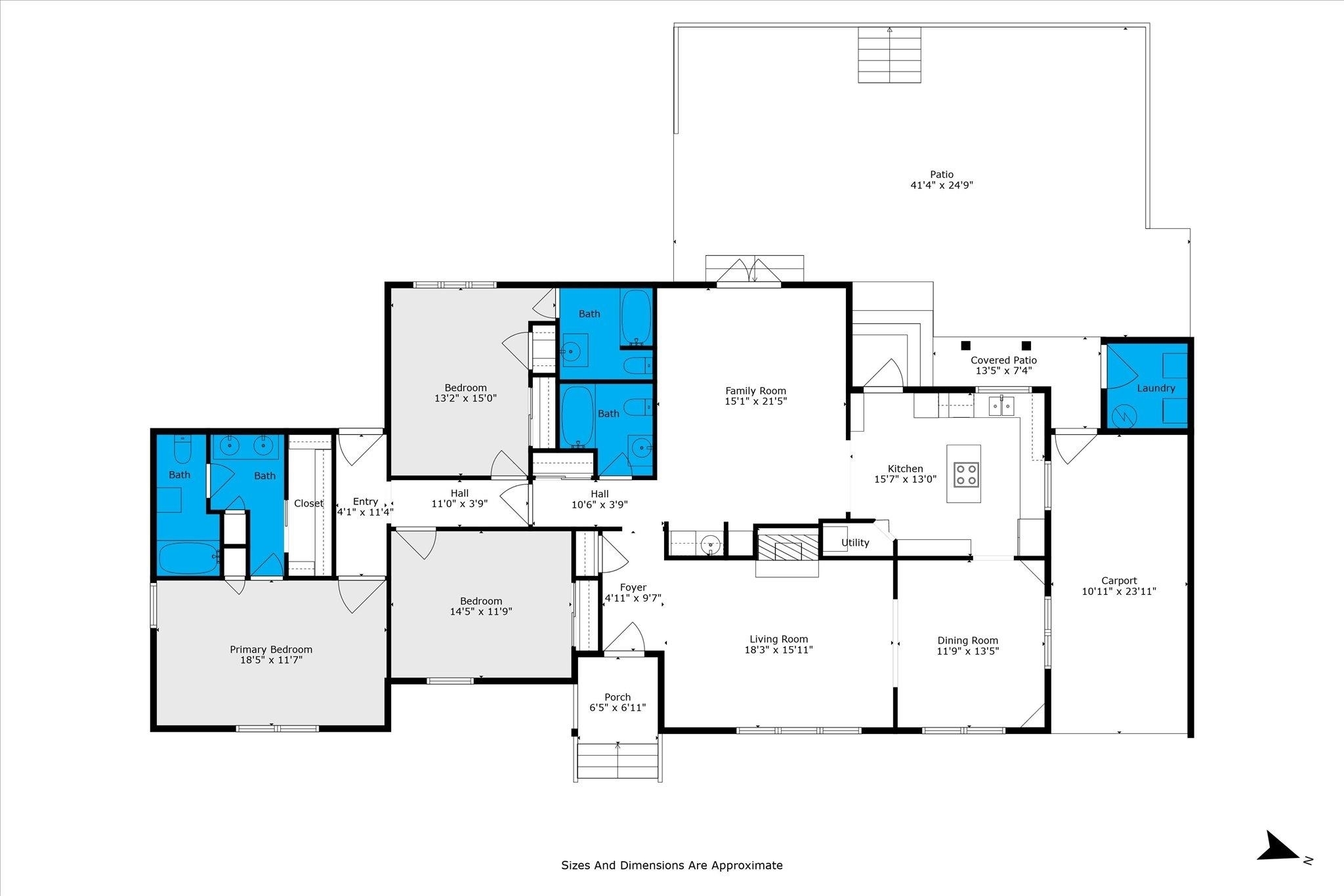 313 Brawood Drive Mobile, AL 36608 - Photo 32 of 32 View of home floor plan
