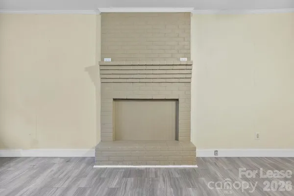 a view of livingroom with wooden floor