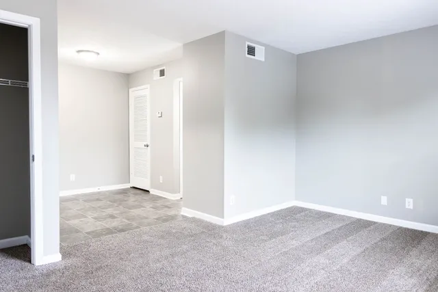 a view of an empty room