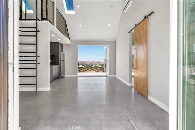 a view of an empty room