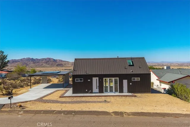 a view of a house with a balcony