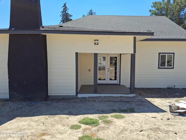 a front view of a house