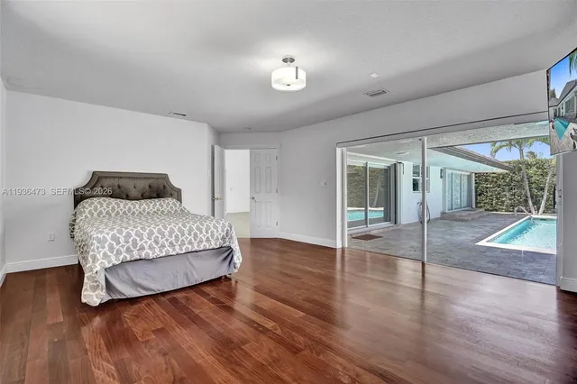a view of a room with shelves