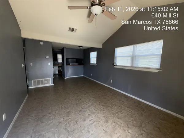 a view of an empty room