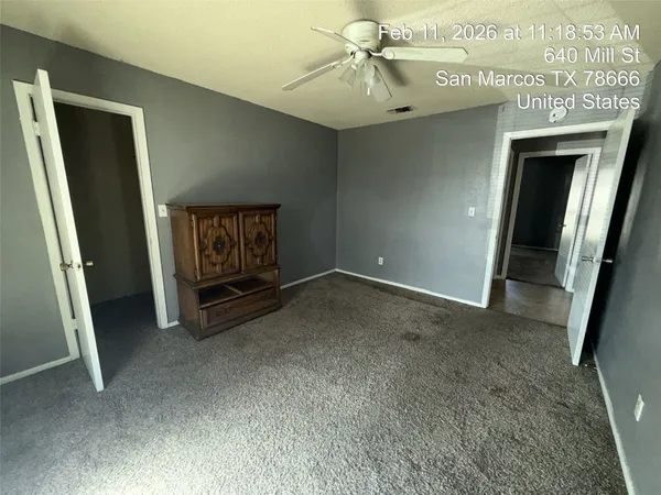 a view of an empty room