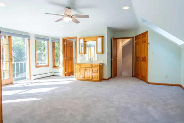 a view of a pathway both side of yard