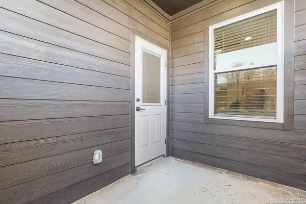 a view of a closet area