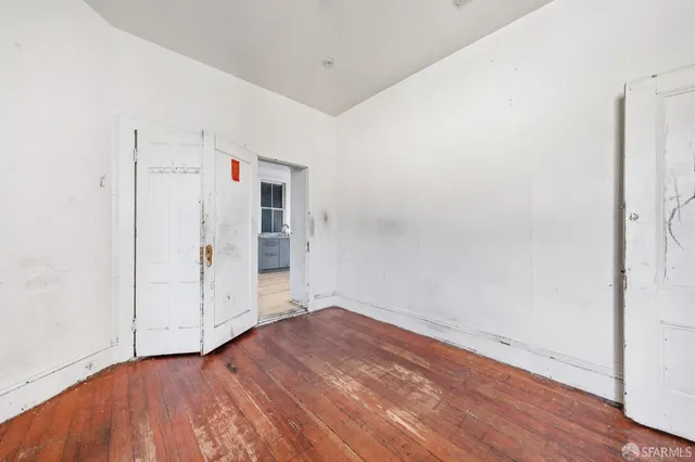 wooden floor in an empty room