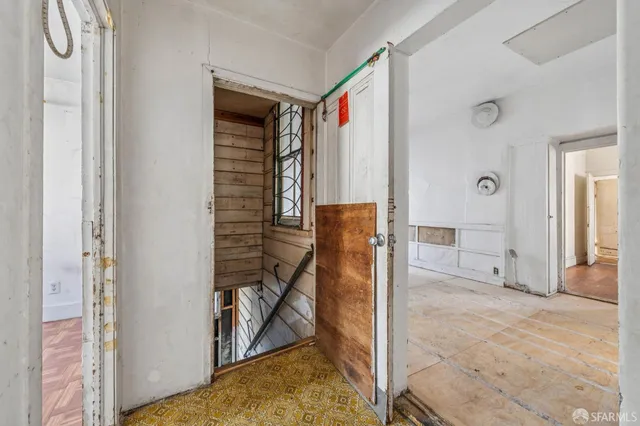 a view of an entryway door